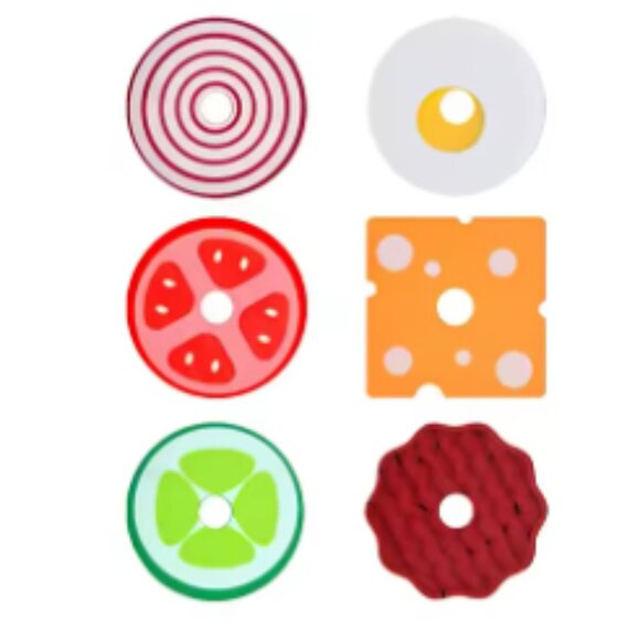 Montessori Wooden Burger Stacking Toy – Stack, Learn & Play! - Picture 3 of 3